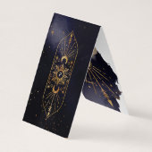 Sonnenstrahlen und dunkle Mondfarben Visitenkarten (Rückseite)