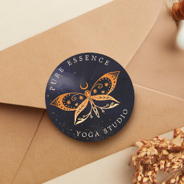 Sonnenstrahlen und Mondbraten Runder Aufkleber