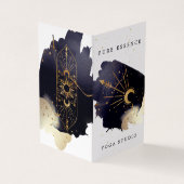 Sonnenstrahlen und Mondlicht Dunkle Wasserfärbung Visitenkarten (Vorderseite)