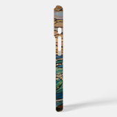 Sonnenstrahlen und Wellen verklebte Glastäuschung Case-Mate iPhone Hülle (Rückseite / Links)