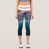 Sonnenstrahlen unter Wasser Capri Leggings (Vorderseite)