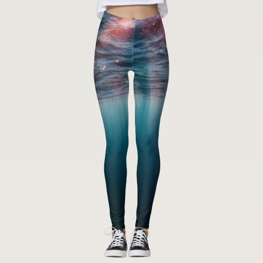 Sonnenstrahlen unter Wasser Leggings (Vorderseite)