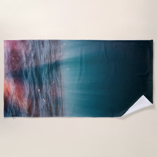 Sonnenstrahlen unter Wasser Strandtuch (Vorderseite)