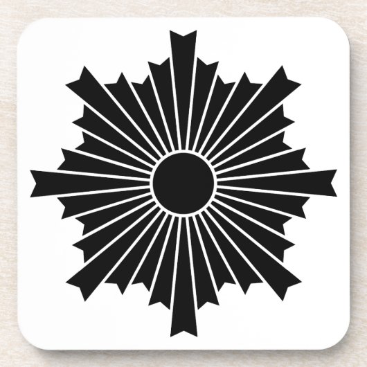 Sonnenstrahlen Untersetzer (Vorderseite)