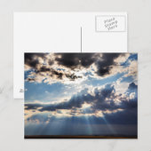 Sonnenstrahlen von oben postkarte (Vorne/Hinten)