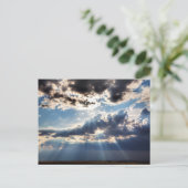Sonnenstrahlen von oben postkarte (Stehend Vorderseite)