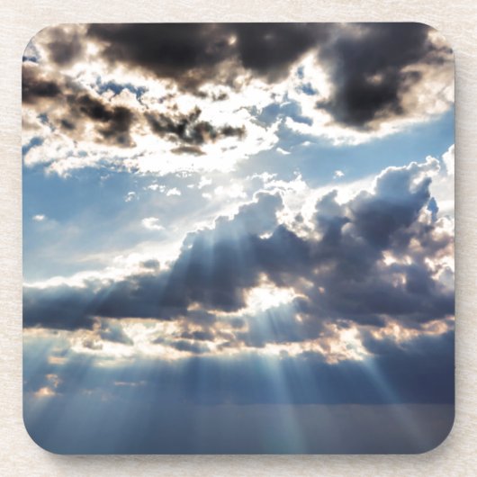 Sonnenstrahlen von oben untersetzer (Vorderseite)
