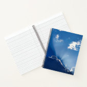 Sonnenstrahlen Wandkunst Blauer Himmel Minimalist  Notizblock (Innenseite)