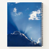 Sonnenstrahlen Wandkunst Blauer Himmel Minimalist  Notizblock (Rückseite)