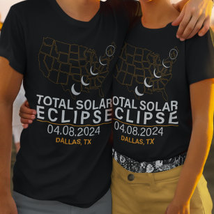 Sonnenstrahlen Weg der Totalität Staat der Stadt T-Shirt