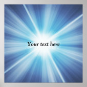 Sonnenstrahlmuster TEMPLATE Poster (Vorne)