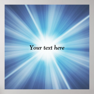 Sonnenstrahlmuster TEMPLATE Poster