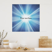 Sonnenstrahlmuster TEMPLATE Poster (Küche)