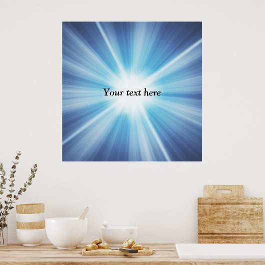 Sonnenstrahlmuster TEMPLATE Poster (Küche)