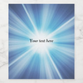 Sonnenstrahlmuster TEMPLATE Weinetikett (Einzelnes Label)