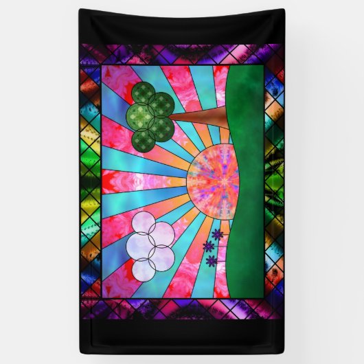 Sonnenstrahlung Banner (Vertikal)