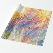 Sonnenstrahlung Geschenkpapier (Ungerollt)