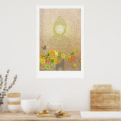 Sonnenstrahlung: Großes Poster (Küche)