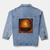 Sonnenstrahlung Hinzufügen von benutzerdefiniertem Jeansjacke (Rückseite)
