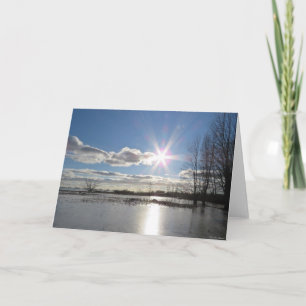 Sonnenstrahlung - Leersitzkarte Karte