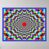 Sonnenstrahlung — optische Illusion Poster (Vorne)