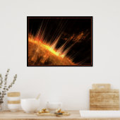Sonnenstrahlung Poster (Küche)