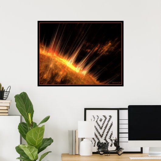 Sonnenstrahlung Poster (Heimbüro)
