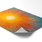 Sonnenstrahlung über einem riesigen blauen Himmel Poster (Ecke)