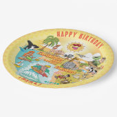 Sonnenstrand California Birthday Plate Pappteller (Schrägansicht)