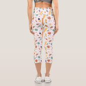 Sonnenstrand Fun Muster Capri Leggings (Rückseite)