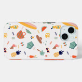 Sonnenstrand Fun Muster Case-Mate iPhone Hülle (Rückseite (Horizontal))