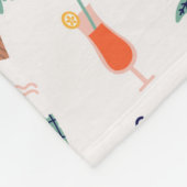 Sonnenstrand Fun Muster Fleecedecke (Ecke)