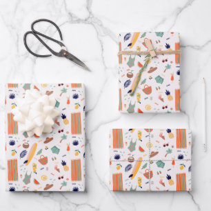 Sonnenstrand Fun Muster Geschenkpapier Set
