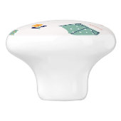 Sonnenstrand Fun Muster Keramikknauf (Seitenansicht)