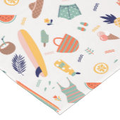 Sonnenstrand Fun Muster Mittelgroßer Tischläufer (Ecke)