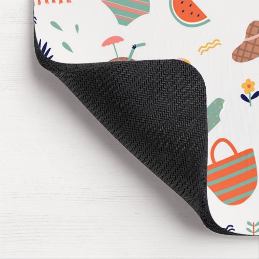 Sonnenstrand Fun Muster Mousepad (Ecke)