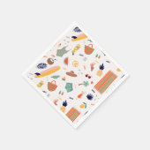 Sonnenstrand Fun Muster Serviette (Ecke)