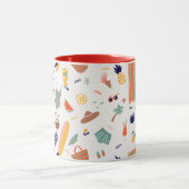 Sonnenstrand Fun Muster Tasse (Zentrum)