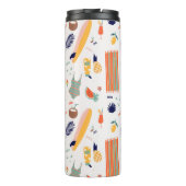 Sonnenstrand Fun Muster Thermosbecher (Rückseite)