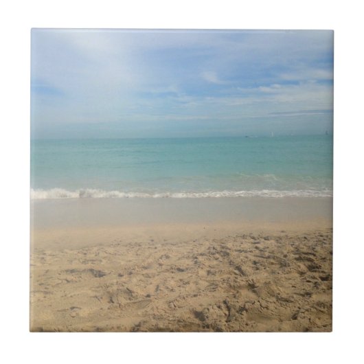 Sonnenstrand Landschaft - Cape Cod Fliese (Vorderseite)