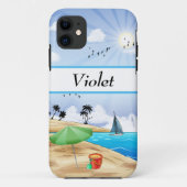 Sonnenstrand Landschaft Personalisiert Case-Mate iPhone Hülle (Rückseite)