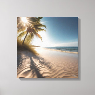 Sonnenstrand leinwanddruck