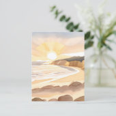 Sonnenstrand | Meeresküste Postkarte (Stehend Vorderseite)