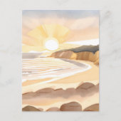 Sonnenstrand | Meeresküste Postkarte (Vorderseite)