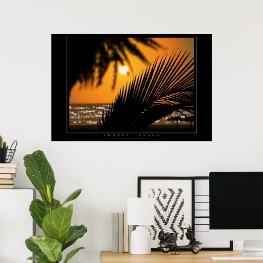 Sonnenstrand Poster (Heimbüro)