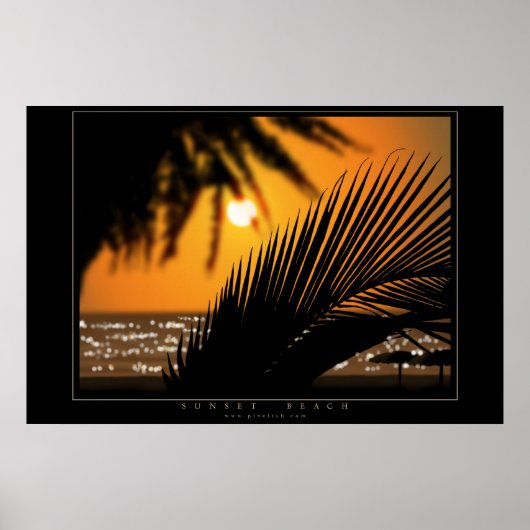 Sonnenstrand Poster (Vorne)