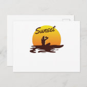 Sonnenstrand Postkarte (Vorne/Hinten)