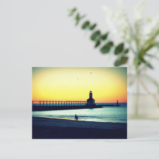 Sonnenstrand Postkarte (Stehend Vorderseite)