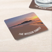 Sonnenstrand Rechteckiger Pappuntersetzer (angewinkelt)