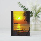 Sonnenstrand Thailand Postkarte (Stehend Vorderseite)